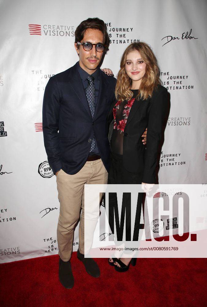 SANTA MONICA CA OCTOBER 24 Nicola Tombacco Willow Shields at Premiere Of The Journey Is The Destination At The Laemmle Monica Film Center in Santa Monica California on October 24 2017