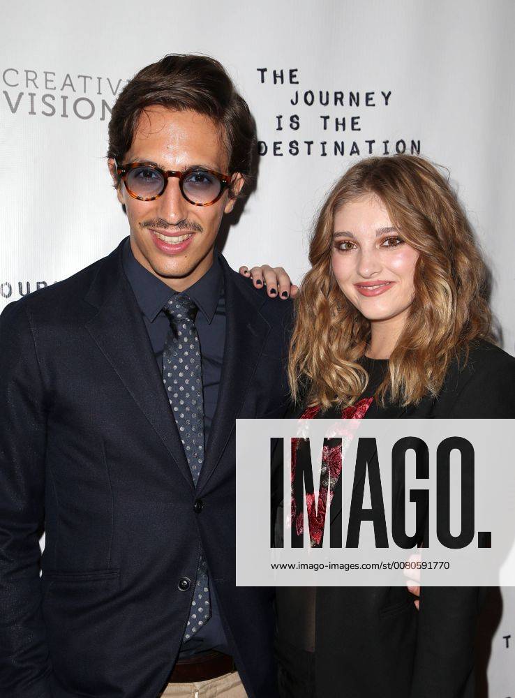 SANTA MONICA CA OCTOBER 24 Nicola Tombacco Willow Shields at Premiere Of The Journey Is The Destination At The Laemmle Monica Film Center in Santa Monica California on October 24 2017