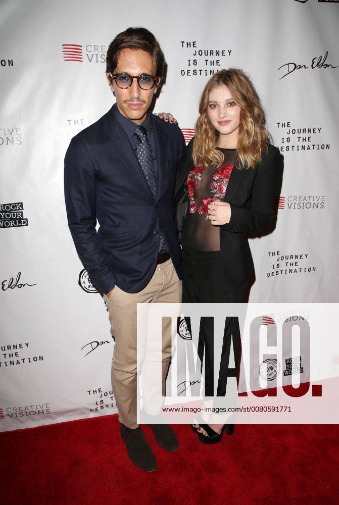 SANTA MONICA CA OCTOBER 24 Nicola Tombacco Willow Shields at Premiere Of The Journey Is The Destination At The Laemmle Monica Film Center in Santa Monica California on October 24 2017