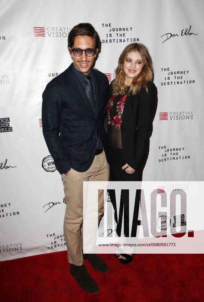 SANTA MONICA CA OCTOBER 24 Nicola Tombacco Willow Shields at Premiere Of The Journey Is The Destination At The Laemmle Monica Film Center in Santa Monica California on October 24 2017