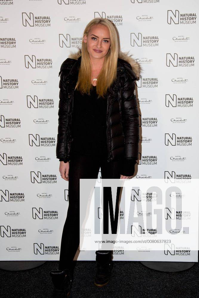 English reality TV star Daisy Robins attending London s Natural History Museum ice rink launch. OCTOBER 27th 2017 DFLx172516