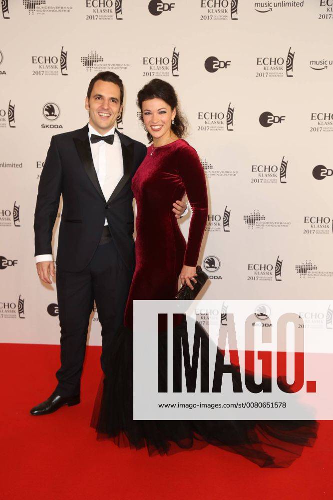 Hamburg Ksenija Sidorova Instrumentalistin Accordion with Jose Luis Arizaga Echo Classical 2017 award Ceremony in the Elbphilharmonie in Hamburg at 29 10 2017