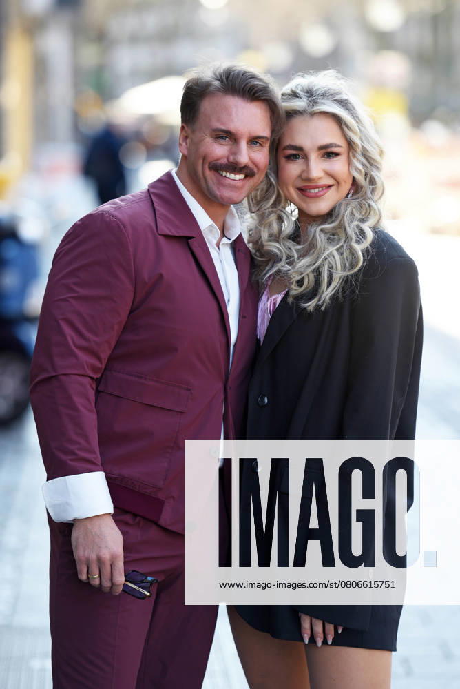 Sandra Czok with husband Sascha Schmitz at the CoupleChallenge Screening at the Residenz Kino Astor Film Lounge in Cologne on 06 03 2025