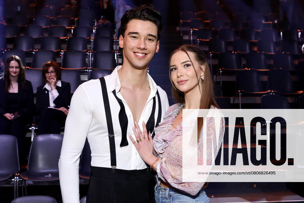 Professional golfer Diego Pooth and his girlfriend model Louisa Büscher at the 18th season of the RTL dance show Lets Dance in the Coloneum Cologne, 07 03 2025 NRW Germany