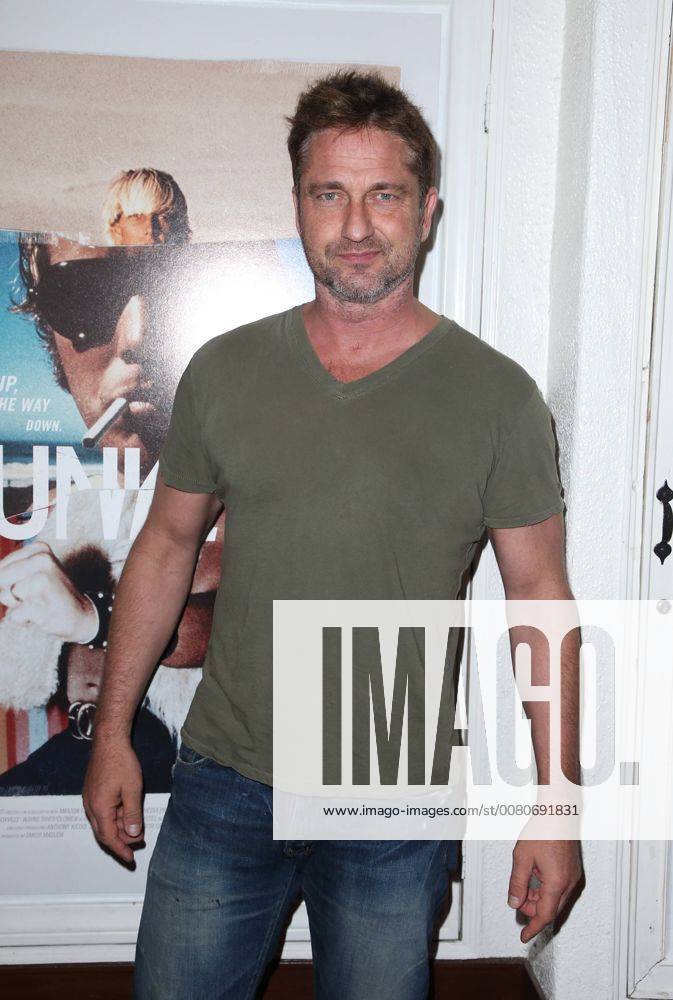 SANTA MONICA CA NOVEMBER 1 Gerard Butler at the Los Angeles Premiere of documentary Bunker77 at the Aero Theater in Santa Monica California on November 1 2017