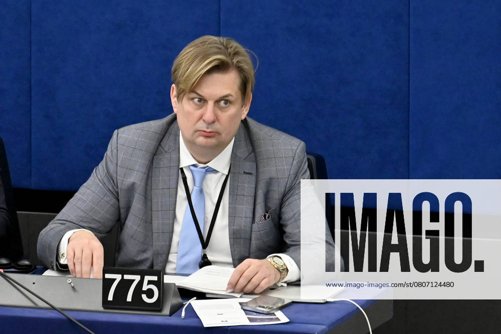 Politician Maximilian Krah AfD in the EU Parliament in Strasbourg Strasbourg, 12 03 2025 Grand Est France