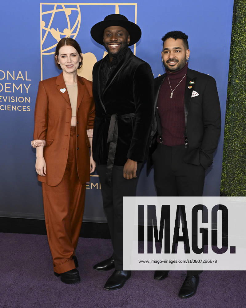 (L-R) Charley Feldman, Douglas Lyons and Maurin Mwombela. attend the 3rd Annual Children s And Family Creative Arts Emmy Awards. Hollywood USA - ZUMAb173 20250315_aap_b173_032