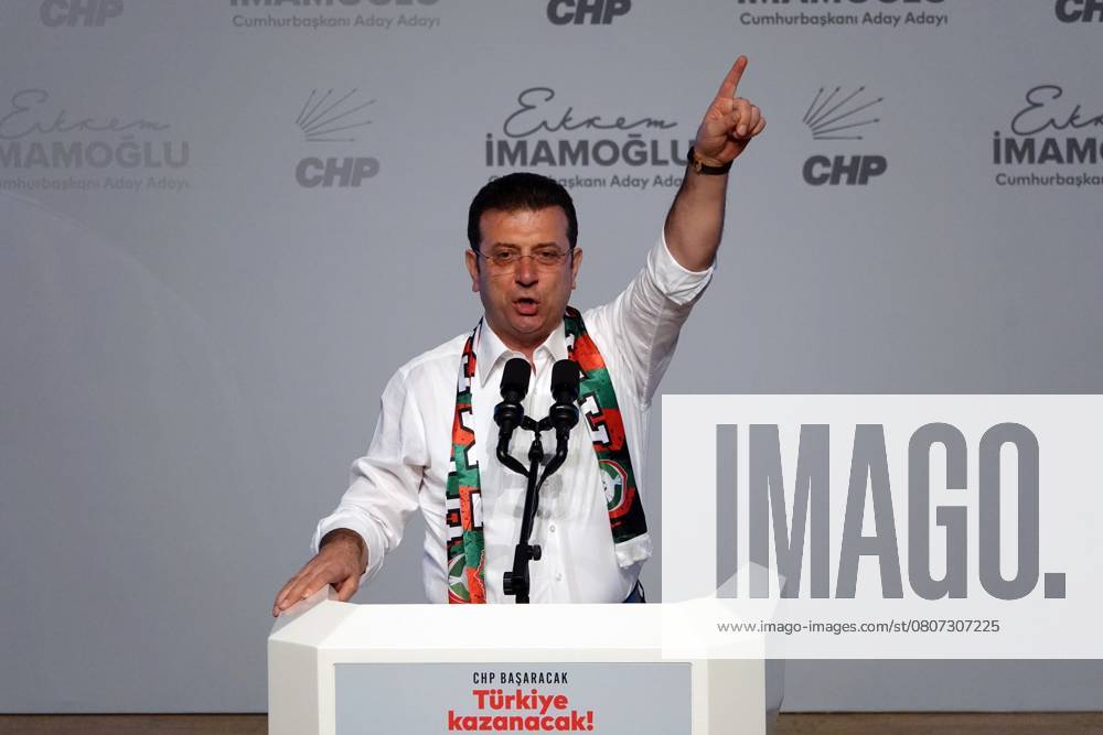 Ekrem Imamoglu, the CHP s presidential election candidate in Diyarbakir, Turkey - 16 Mar 2025 Ekrem Imamoglu speaks in Diyarbakir. In Turkey, Istanbul Metropolitan Mayor Ekrem Imamoglu, the presidential election candidate of the main opposition Republican People s Party (CHP), spoke in the largest Kurdish city of Diyarbakir. Diyarbakir Turkey