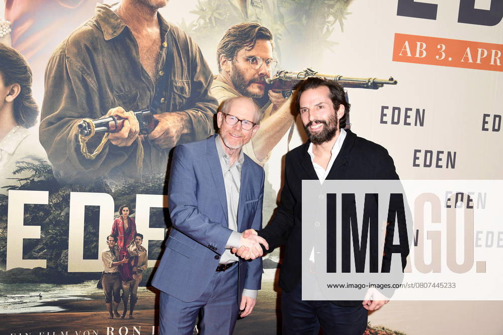 Ron Howard and Quirin Berg at the EDEN film premiere on 20 03 2025 in Berlin Eden film premiere in Berlin