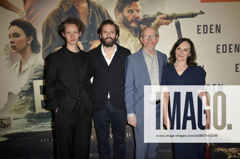 Felix Kammerer, Quirin Berg, Ron Howard and Jasna Vavra at the special screening of the feature film Eden in the Astor Film Lounge Berlin, 20 03 2025 Foto:xM.xBehrensx xFuturexImagex eden_5369