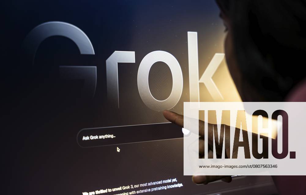 In dieser Fotoillustration verwendet eine Person den KI Chatbot Grok auf einem Mobiltelefon am 21. März 2025 in Guwahati, Indien. Der KI Chatbot Grok von Elon Musk hat in letzter Zeit in Indien für erhebliche Diskussionen gesorgt, weil er in seinen Antworten Hindi Slang und ungefilterte Sprache verwendet In this photo illustration, a person uses Grok AI chatbot on a mobile phone on March 21, 2025 in Guwahati, India. Elon Musk s AI chatbot, Grok, has recently become a topic of significant discussion in India due to its use of Hindi slang and unfiltered language in its responses