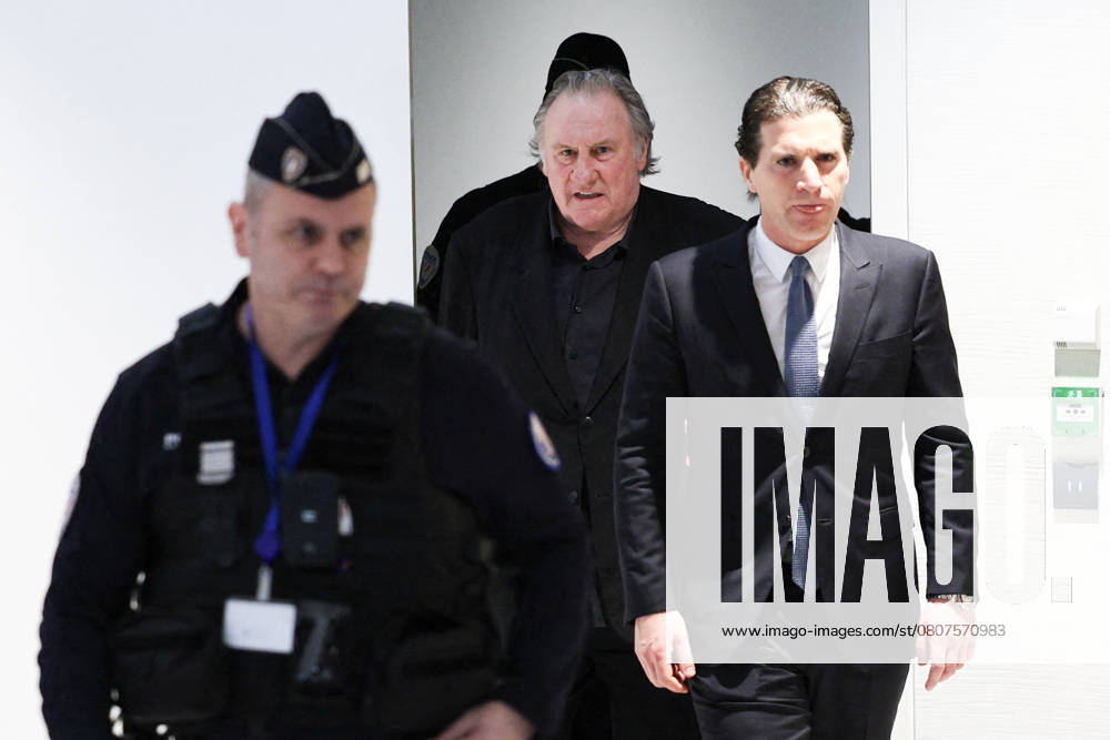 Bilder des Jahres 2025, Entertainment 03 März Entertainment Themen der Woche KW13 Gerard Depardieu Trial For Sexual Assault - Paris French actor Gerard Depardieu flanked by his lawyer Jeremie Assous attend the opening of the trial of French actor Gerard Depardieu, in which he is accused of sexually abusing two women during a film shoot in 2021, at the Paris criminal court in the Tribunal de Paris courthouse, on March 24, 2025. Gerard Depardieu, 76, who has made more than 200 films and television series, has been accused of improper behaviour by around 20 women but this is the first case to come to trial. The two plaintiffs -- Amelie, 54, a set dresser, and Sarah (name changed), 34, an assistant director -- allege sexual assault during the filming in 2021 of Les Volets Verts ( The Green Shutters ) by director Jean Becke