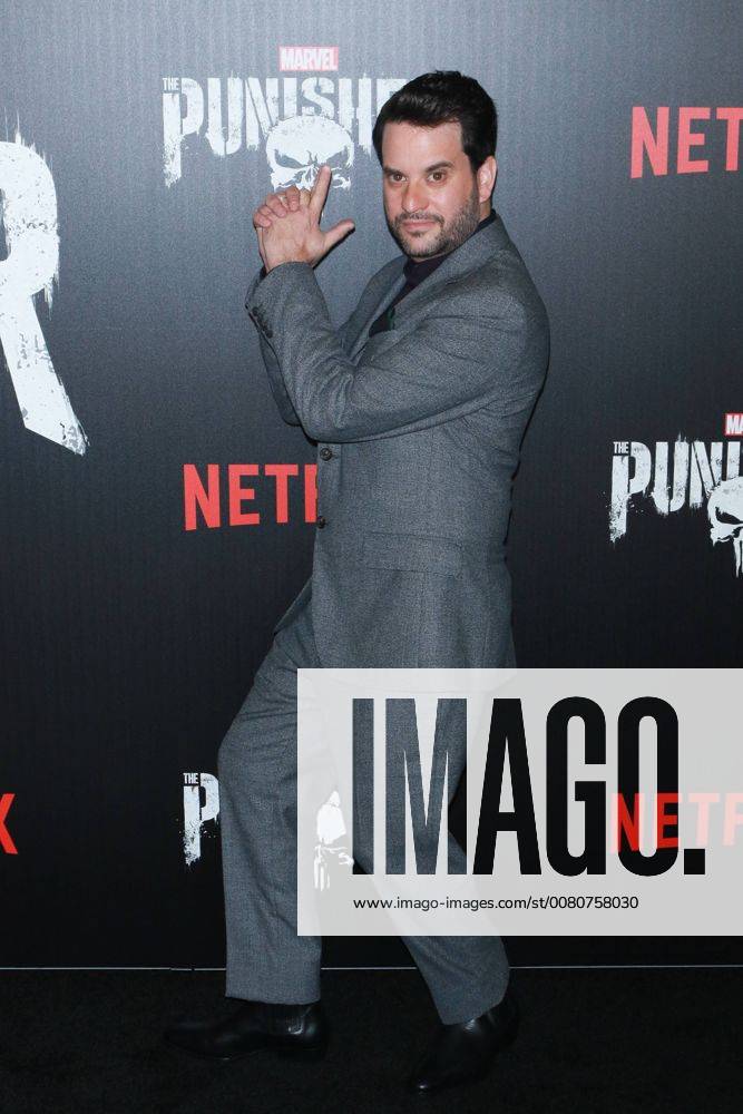 NEW YORK NY NOVEMBER 06 Michael Nathanson at Marvel s The Punisher New York premiere at AMC Loews 34th Street 14 theater on November 6 2017 in New York City