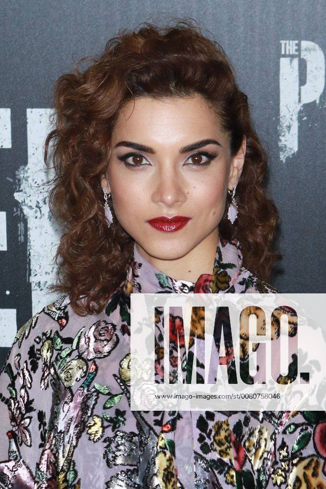 NEW YORK NY NOVEMBER 06 Amber Rose Revah at Marvel s The Punisher New York premiere at AMC Loews 34th Street 14 theater on November 6 2017 in New York City