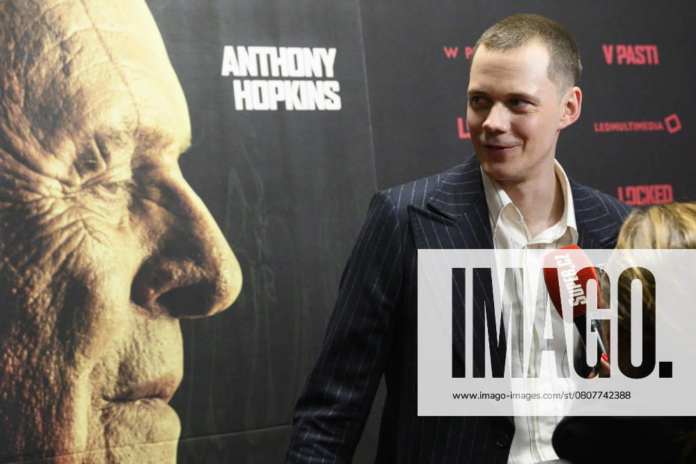 Actor Bill Skarsgard answers journalist questions before the premiere of the American thriller Locked, Prague, Czech Republic, March 26, 2025. (CTKxPhoto MichalxKamaryt) CTKPhotoP2025032608271 CTKPhotoP2025032608271