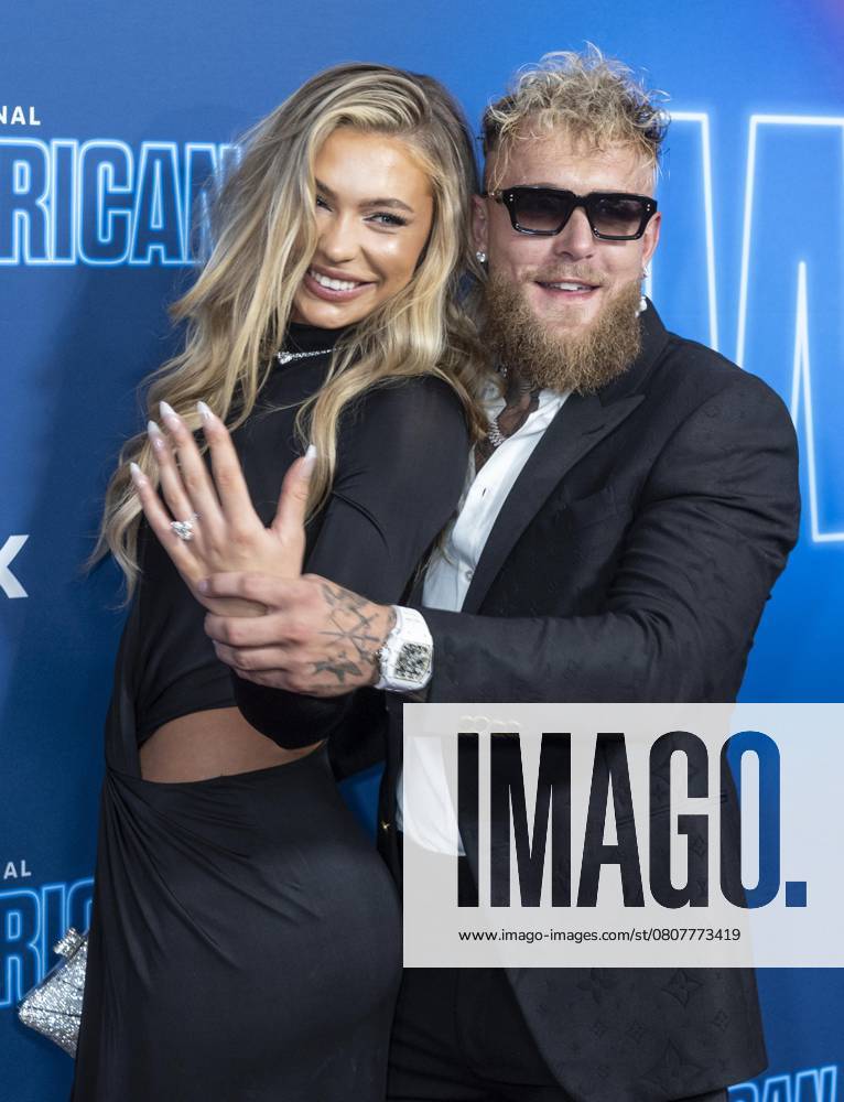 Jutta Leerdam and Jake Paul attend premiere of HBO Max Original reality series Paul American at Tempo by Hilton New York Times Square in New York on March 26, 2025 New York USA - ZUMAr339 20250326_znp_r339_221