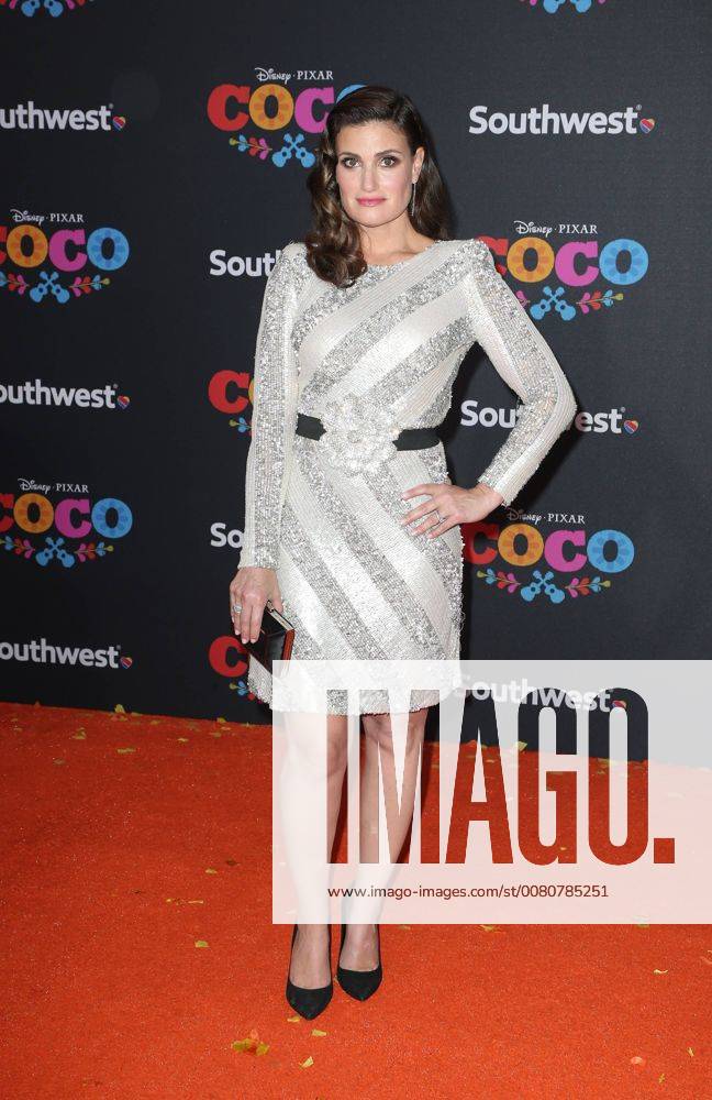 HOLLYWOOD CA NOVEMBER 8 Idina Menzel at The U S Premiere of Disney Pixar s Coco at the El Capitan Theatre in Hollywood California on November 8 2017