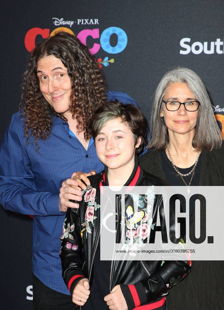 HOLLYWOOD CA NOVEMBER 8 Weird Al Yankovic Suzanne Yankovic at The U S Premiere of Disney Pixar s Coco at the El Capitan Theatre in Hollywood California on November 8 2017