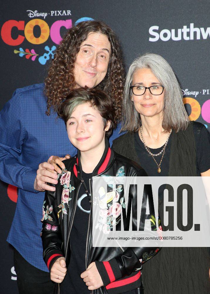 HOLLYWOOD CA NOVEMBER 8 Weird Al Yankovic Suzanne Yankovic at The U S Premiere of Disney Pixar s Coco at the El Capitan Theatre in Hollywood California on November 8 2017