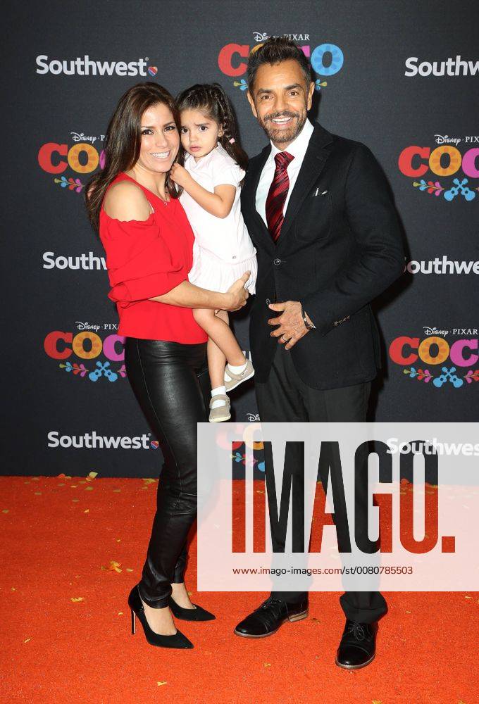 HOLLYWOOD CA NOVEMBER 8 Alessandra Rosaldo Eugenio Derbez Aitana Derbez at The U S Premiere of Disney Pixar s Coco at the El Capitan Theatre in Hollywood California on November 8 2017