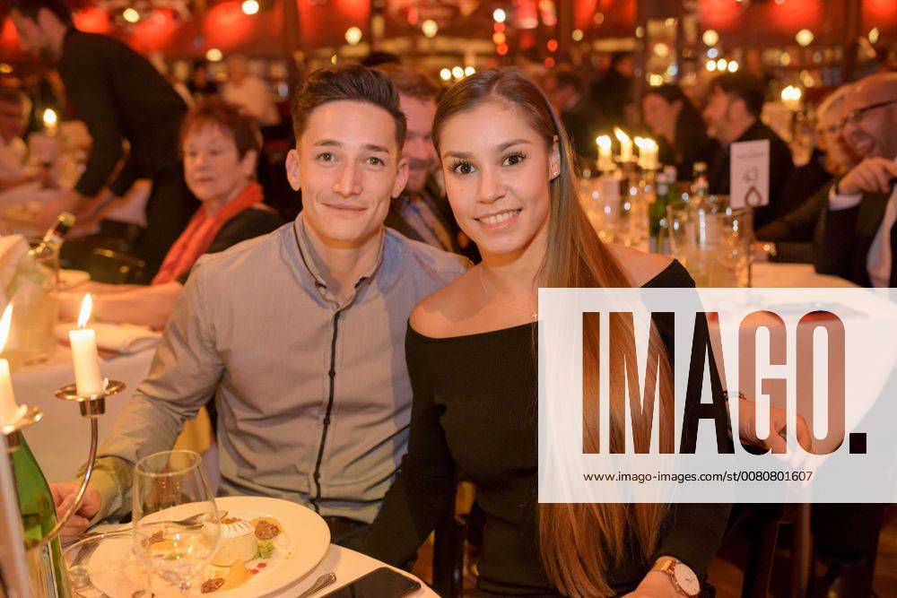 Palazzo Premiere in Stuttgart the Dinner Show Palazzo is with the New Program Curiosities in the 14 Season Art Turner Marcel Nguyen with Girlfriend Michelle Timm