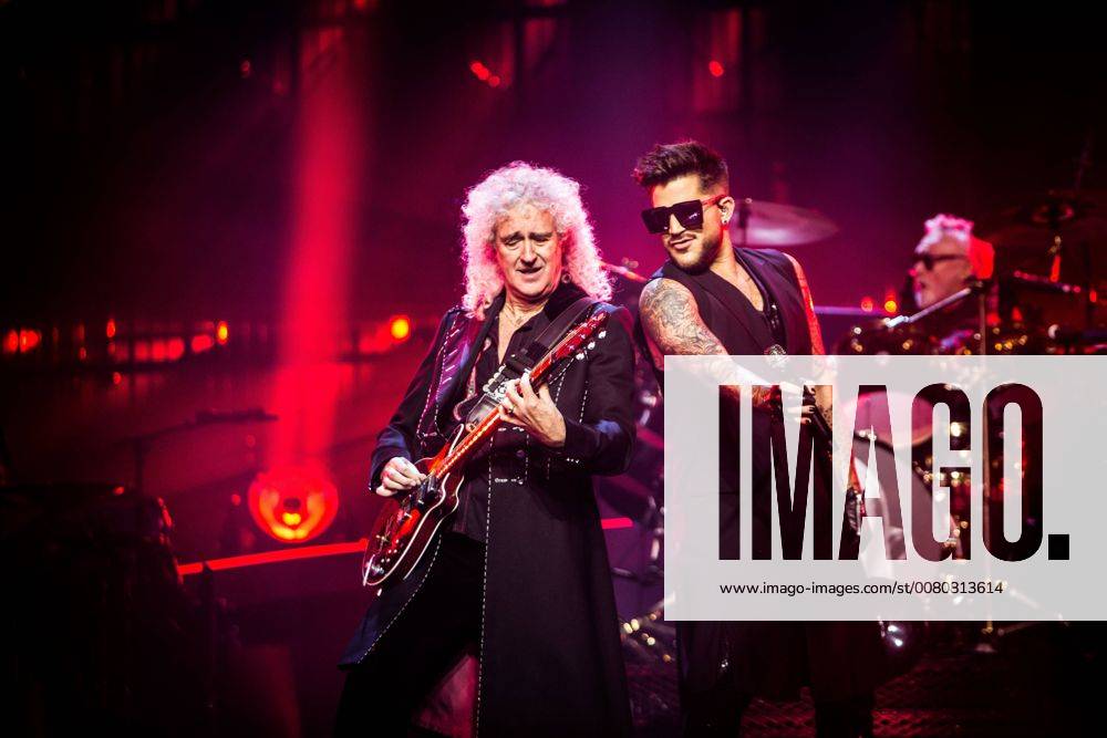 Bologna, Italy - The english rock band Queen and Adam Lambert performing live at Unipol Arena Bologna, Italy, on 10 November 2017. Bologna Italy - ZUMAn230 20171110_zaa_n230_816