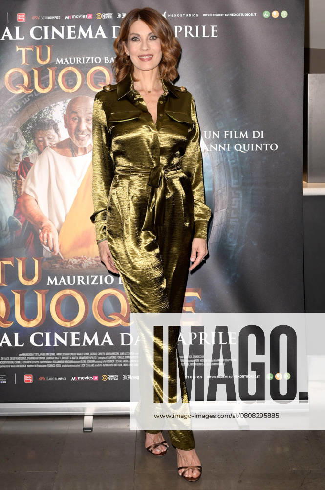 Milena Miconi at the premiere of the feature film Tu quoque in Space Cinema Moderno Rome, 31 03 2025 Foto:xA.xM.xTinghinox xFuturexImagex quoque_5335