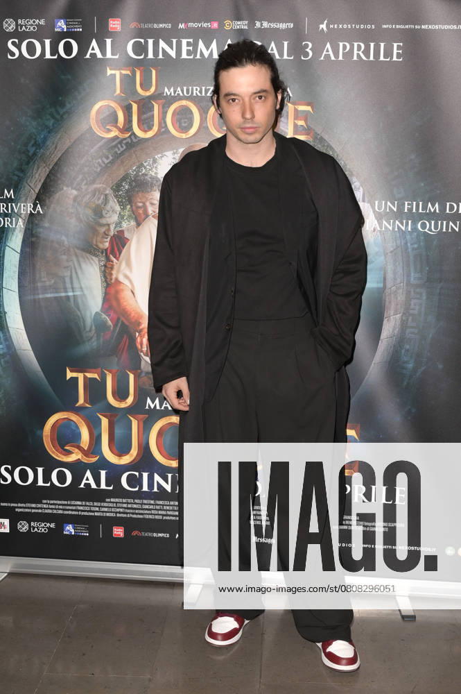 Guglielmo Poggi at the premiere of the movie Tu quoque in Space Cinema Moderno Rome, 31 03 2025 Foto:xA.xM.xTinghinox xFuturexImagex quoque_5355