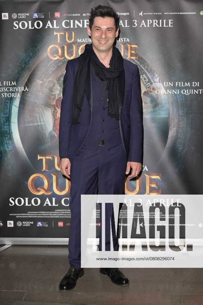 Gianni Quinto at the premiere of the movie Tu quoque in Space Cinema Moderno Rome, 31 03 2025 Foto:xA.xM.xTinghinox xFuturexImagex quoque_5359