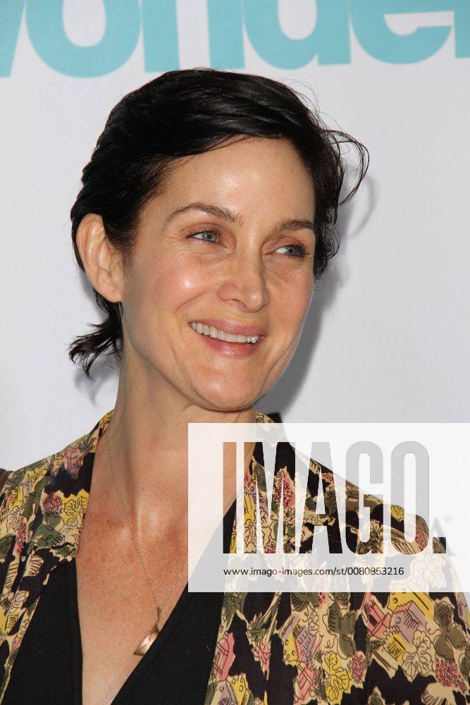 Carrie-Anne Moss at the Premiere of Lionsgate s Wonder held at the Regency Village Theatre in Westwood, CA
