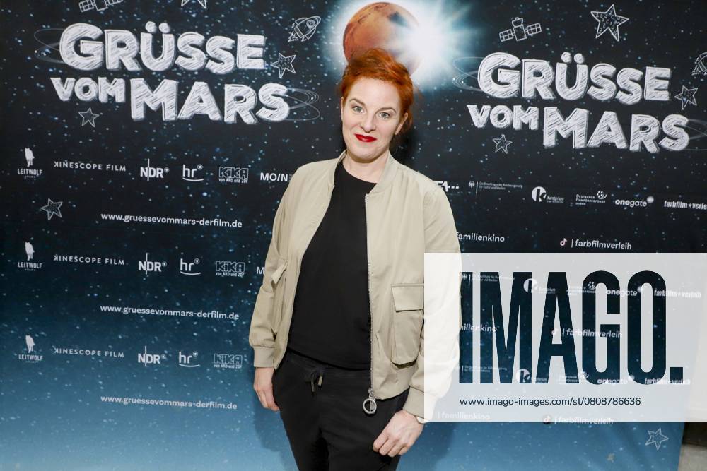 Sarah Winkenstette German film director and screenwriter on the red carpet at the movie premiere Gruesse vom Mars at Zeise Cinemas on 02 04 2025 in Hamburg Hamburg Germany