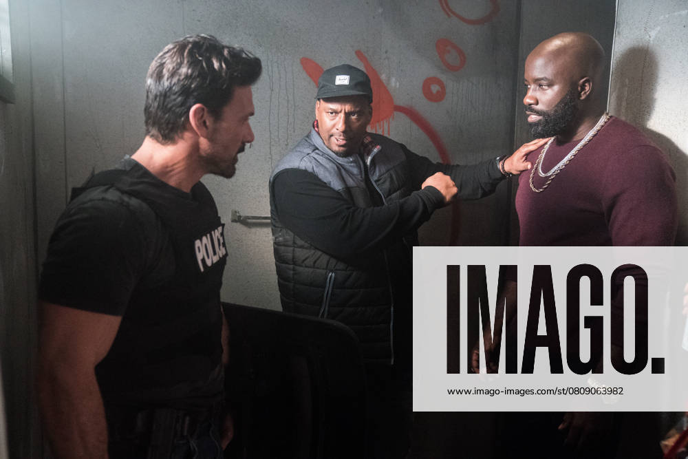 Black and Blue (2019) - filmstill Behind the scenes photo of Frank Grillo, Deon Taylor & Mike Colter Black and Blue (2019) - - -