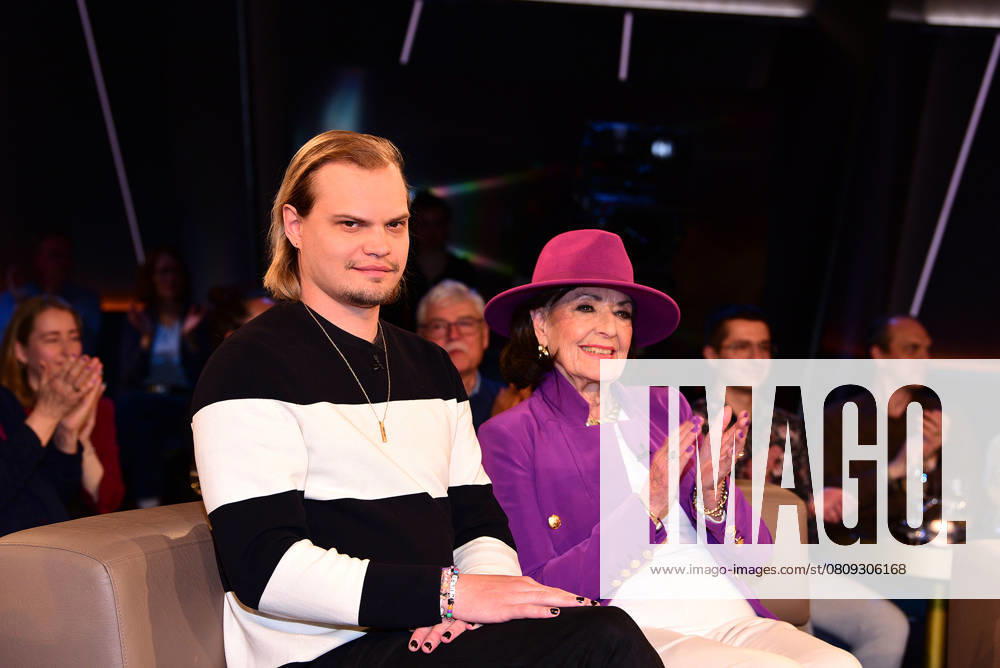 Wilson Gonzalez Ochsenknecht and his grandmother Baerbel Wierichs as guests on the NDR Talk Show on 4 April 2025 in Hamburg NDR Talk Show on 4 April 2025 in Hamburg