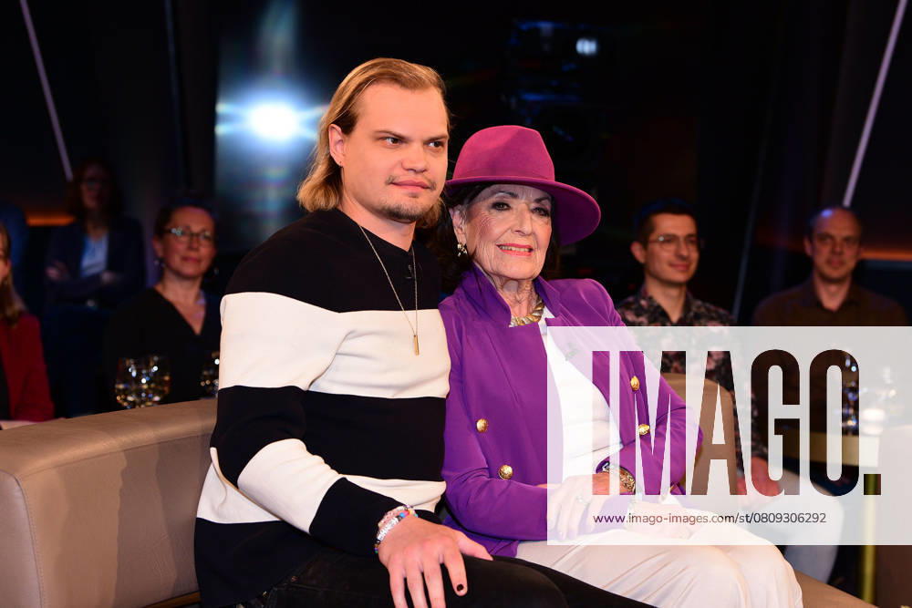 Wilson Gonzalez Ochsenknecht and his grandmother Baerbel Wierichs as guests on the NDR Talk Show on 4 April 2025 in Hamburg NDR Talk Show on 4 April 2025 in Hamburg