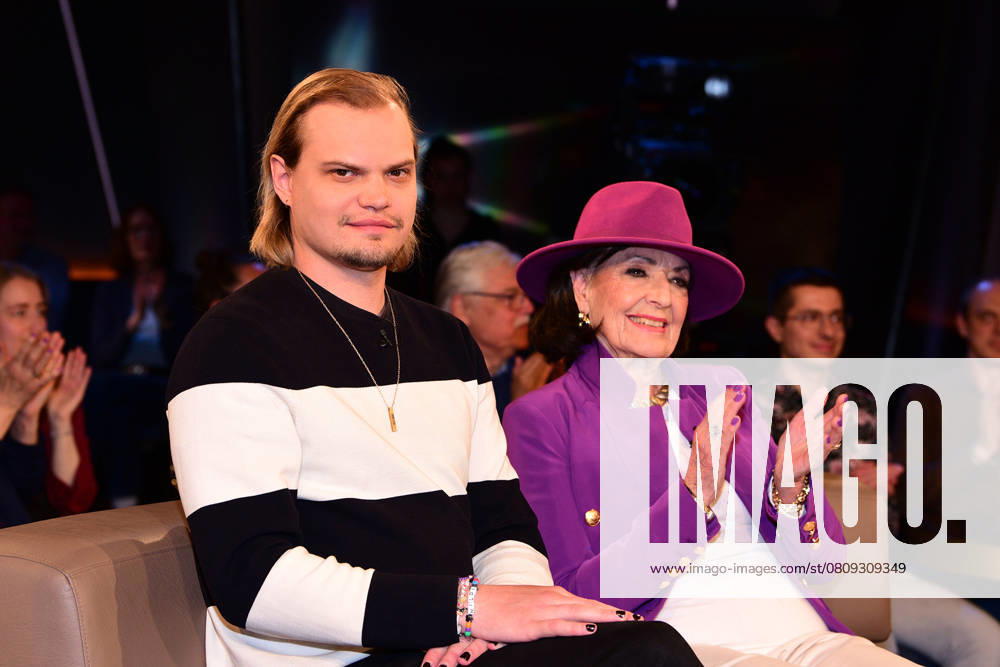 Wilson Gonzalez Ochsenknecht and his grandmother Baerbel Wierichs as guests on the NDR Talk Show on 4 April 2025 in Hamburg NDR Talk Show on 4 April 2025 in Hamburg