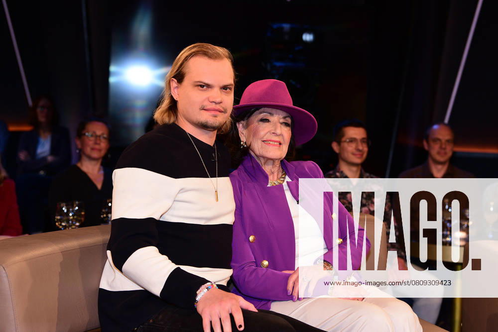 Wilson Gonzalez Ochsenknecht and his grandmother Baerbel Wierichs as guests on the NDR Talk Show on 4 April 2025 in Hamburg NDR Talk Show on 4 April 2025 in Hamburg