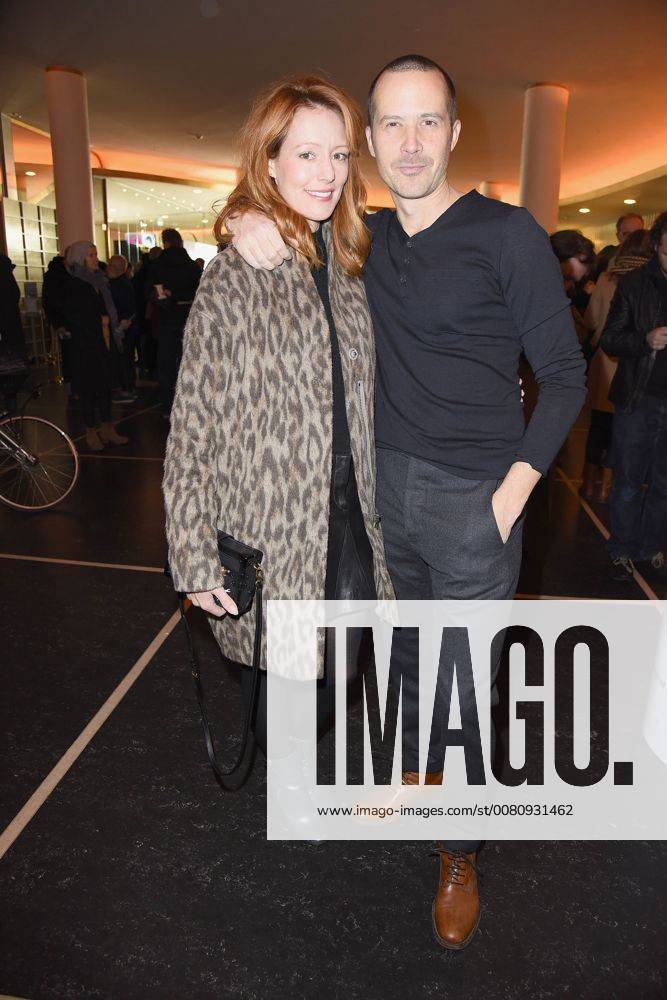 Lavinia Wilson with Friend Barnaby Metschurat at the public premiere from the Man out the Ice in Zoo Palace in Berlin at 21 11 2017