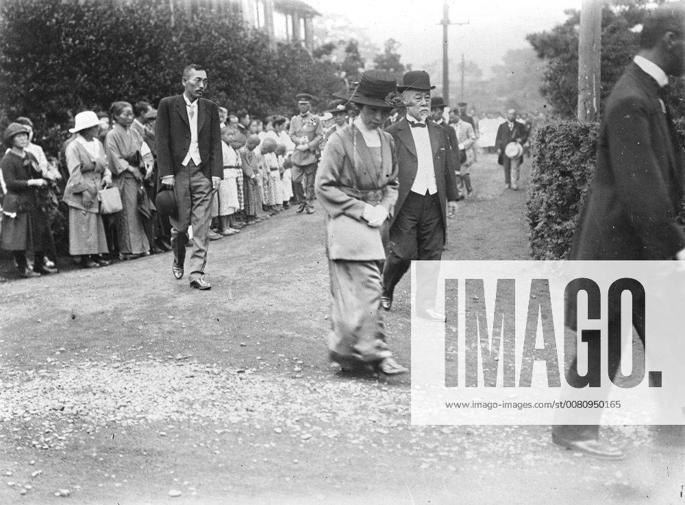 Empress of Japan visits earthquake orphans The Empress of Japan on the occasion of a visit to children who lost their parents in the great eathquake disaster 5 November 1923, Japan