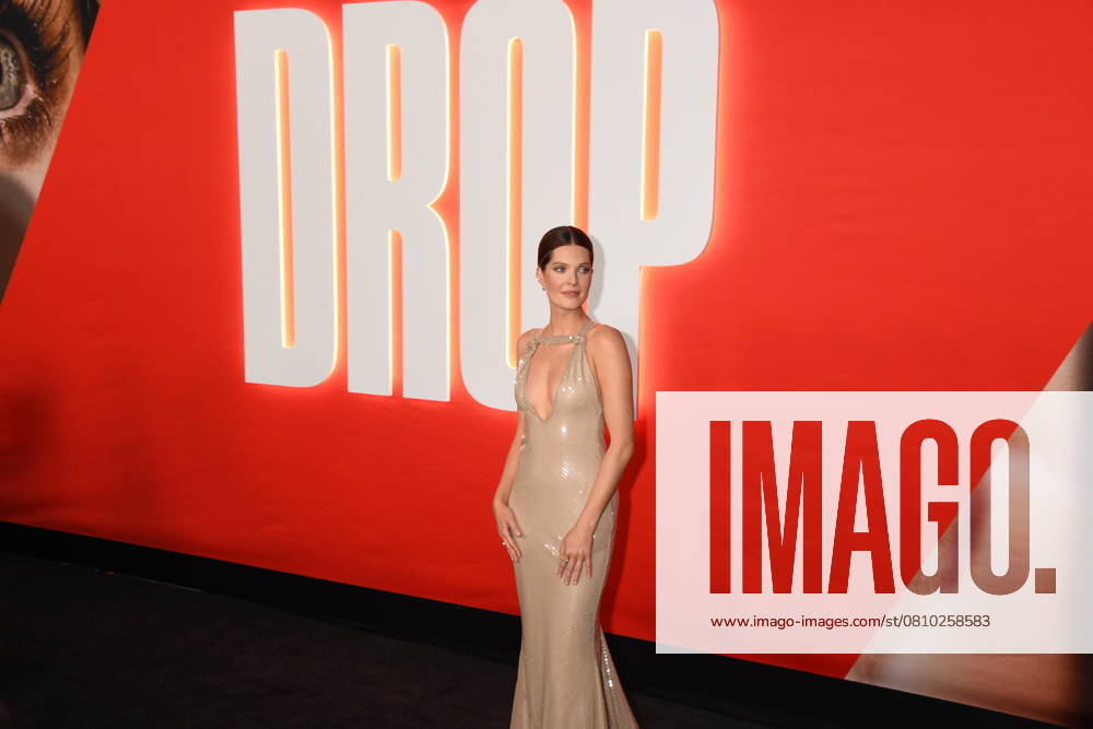 HOLLYWOOD, CALIFORNIA - APRIL 08: Meghann Fahy attends Universal Pictures presents the premiere of Drop at TCL Chinese Theatre on April 08, 2025 in Hollywood, California.