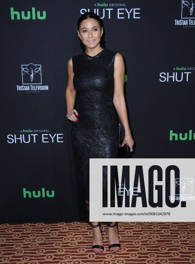 Hollywood, CA, U.S. - 28 November 2017 - Hollywood, California - Emmanuelle Chriqui. Hulu s Shut Eye Season 2 Premiere held at The Magic Castle. in Hollywood. Photo Credit: AdMedia Hollywood U.S. - ZUMAa123 20171128_zaa_a123_008