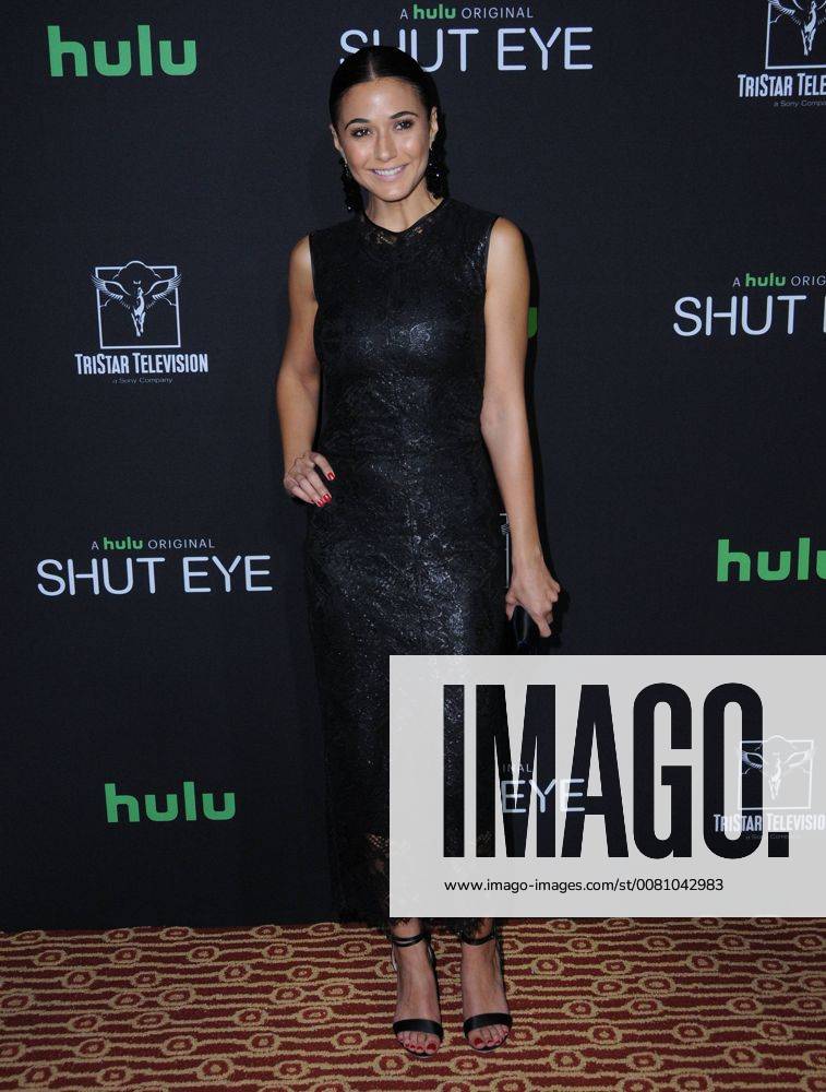 Hollywood, CA, U.S. - 28 November 2017 - Hollywood, California - Emmanuelle Chriqui. Hulu s Shut Eye Season 2 Premiere held at The Magic Castle. in Hollywood. Photo Credit: AdMedia Hollywood U.S. - ZUMAa123 20171128_zaa_a123_012