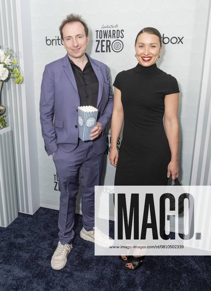 Damien Timmer and Rebecca Durbin attend US premiere of the BritBox Agatha Christie s Towards Zero at Metrograph in New York on April 9, 2025 New York USA - ZUMAr339 20250409_znp_r339_056