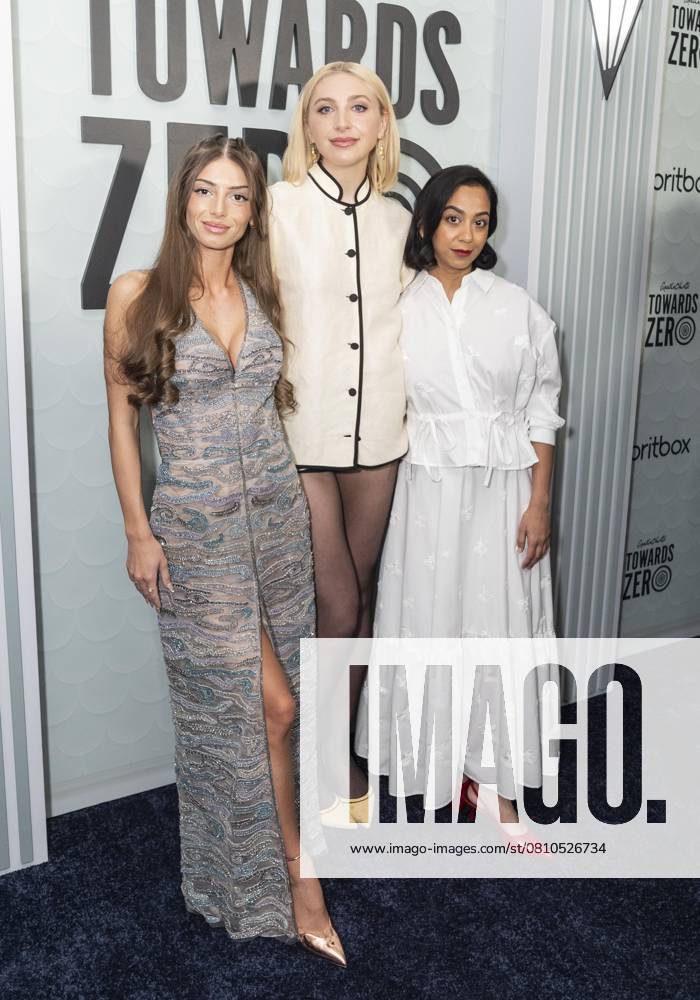 MIMI KEENE, ELLA LILY HYLAND and ANJANA VASAN attend US premiere of the BritBox Agatha Christie s Towards Zero at Metrograph in New York. New York USA - ZUMAr339 20250409_znp_r339_033
