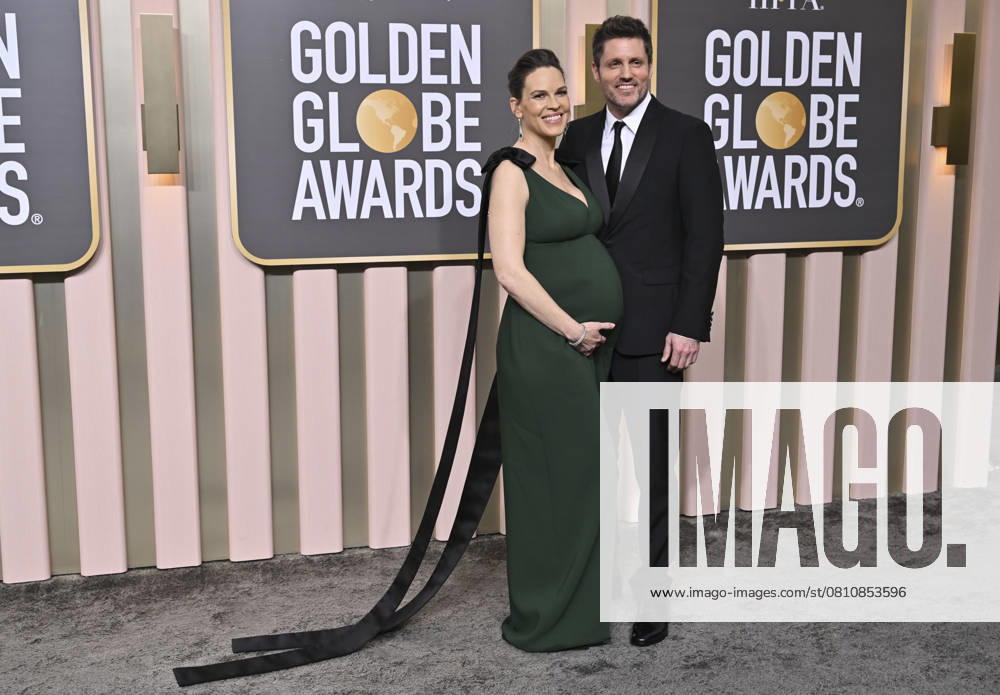 80th Annual Golden Globe Awards Hilary Swank and Philip Schneider on the red carpet at the 80th Annual Golden Globe AwardsÂ® at the Beverly Hilton in Beverly Hills, CA on Tuesday, January 10, 2023 Los Angeles California USA