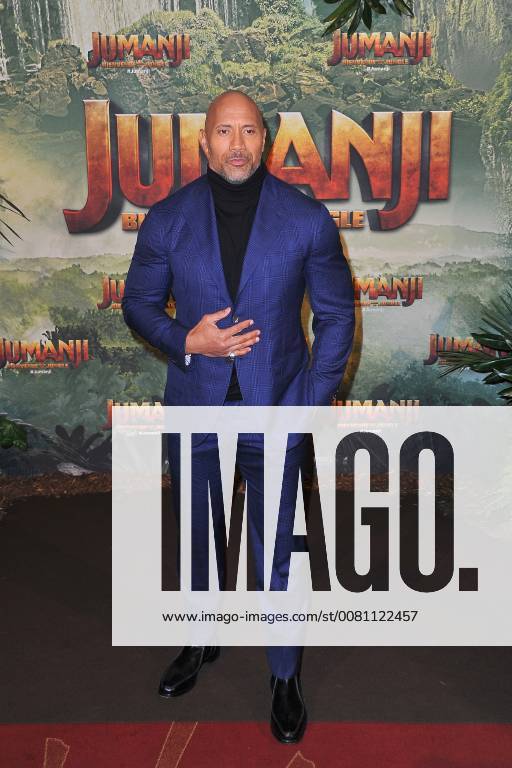 Dwayne Johnson, The Rock , attends Jumanji movie premiere at Le Grand Rex in Paris, France, on December 05, 2017. Photo by Favier E-PRESSPHOTO.COM Paris France 564599