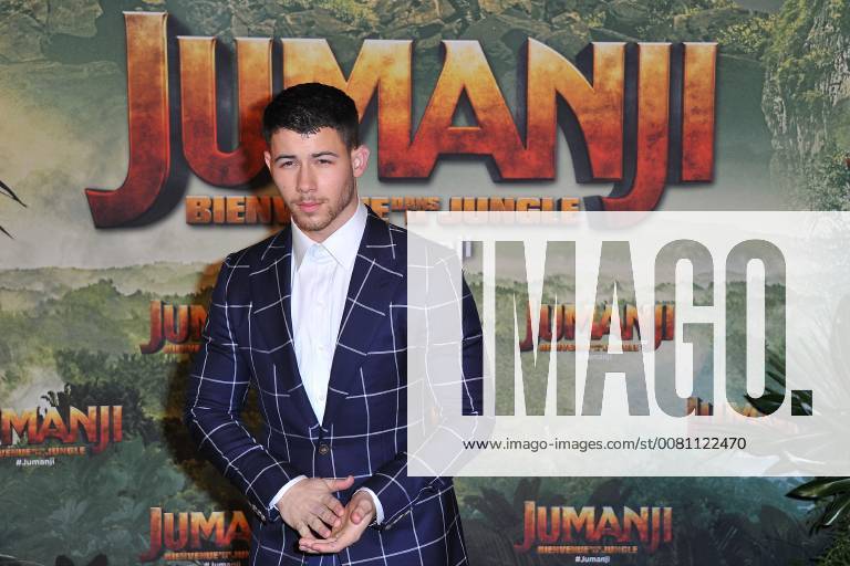 Nick Jonas attends Jumanji movie premiere at Le Grand Rex in Paris, France, on December 05, 2017. Photo by Favier E-PRESSPHOTO.COM Paris France 564599