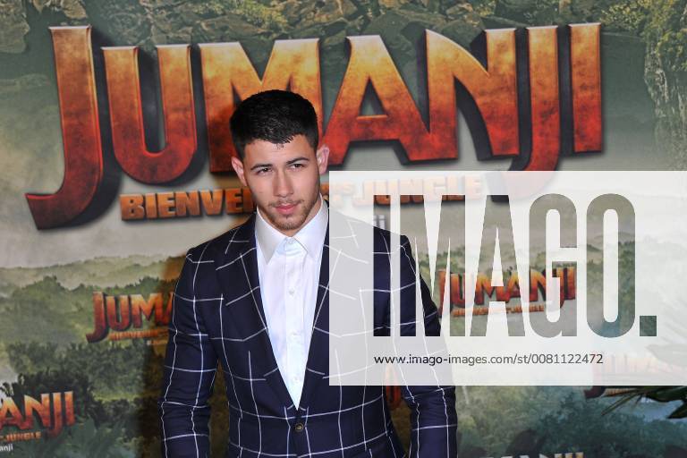 Nick Jonas attends Jumanji movie premiere at Le Grand Rex in Paris, France, on December 05, 2017. Photo by Favier E-PRESSPHOTO.COM Paris France 564599