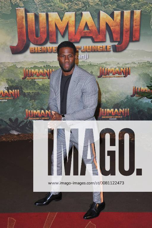 Kevin Hart attends Jumanji movie premiere at Le Grand Rex in Paris, France, on December 05, 2017. Photo by Favier E-PRESSPHOTO.COM Paris France 564599