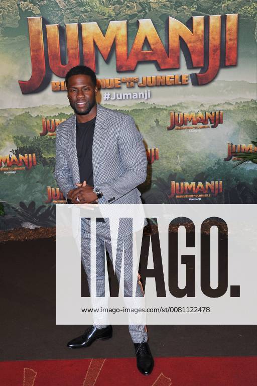 Kevin Hart attends Jumanji movie premiere at Le Grand Rex in Paris, France, on December 05, 2017. Photo by Favier E-PRESSPHOTO.COM Paris France 564599