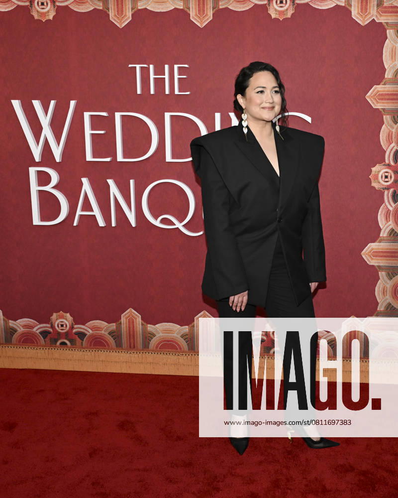 Lily Gladstone attends The Wedding Banquet Los Angeles Premiere. Los Angeles USA - ZUMAb173 20250414_aap_b173_048